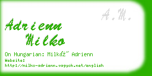 adrienn milko business card